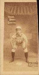 1886 Virginia Brights Cigarettes (N48 Type 1) #1 Catcher Front