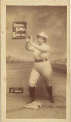1886 Virginia Brights Cigarettes (N48 Type 1) #4 2nd Base Front