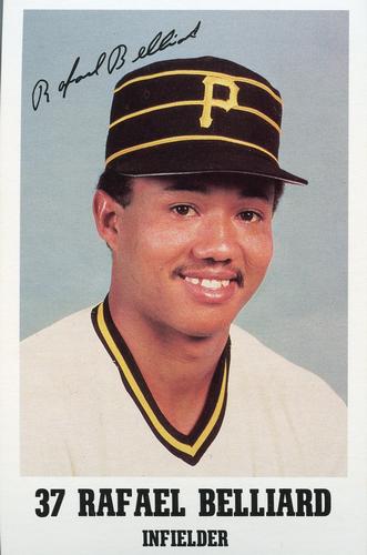 1985 Pittsburgh Pirates Promotional Dates #NNO Rafael Belliard Front