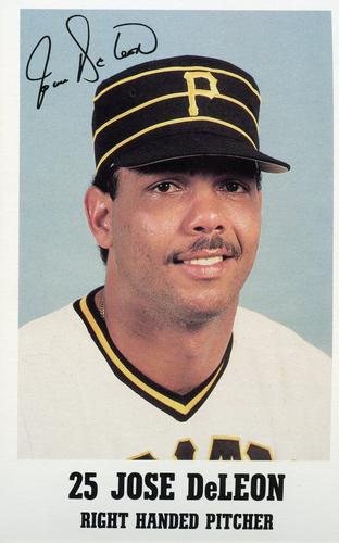 1985 Pittsburgh Pirates Promotional Dates #NNO Jose DeLeon Front