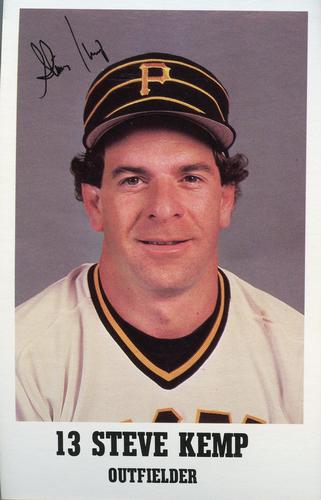 1985 Pittsburgh Pirates Promotional Dates #NNO Steve Kemp Front