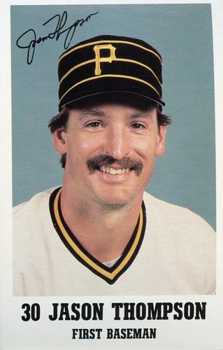 1985 Pittsburgh Pirates Promotional Dates #NNO Jason Thompson Front