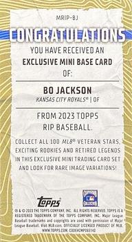 2023 Topps Rip - Mini Chartreuse #MRIP-BJ Bo Jackson Back