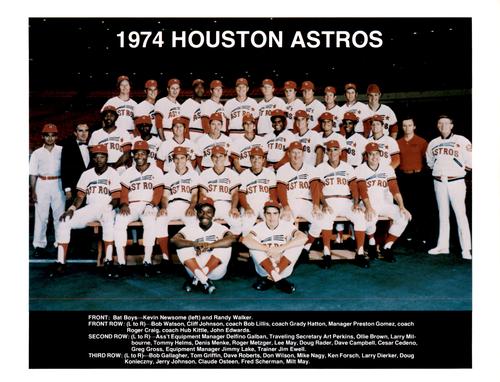 1974 Houston Astros Team Photo #NNO 1974 Houston Astros Front
