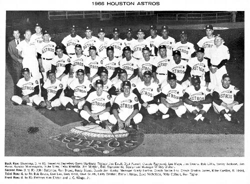 1966 Houston Astros Small Team Photo #NNO 1966 Houston Astros Front