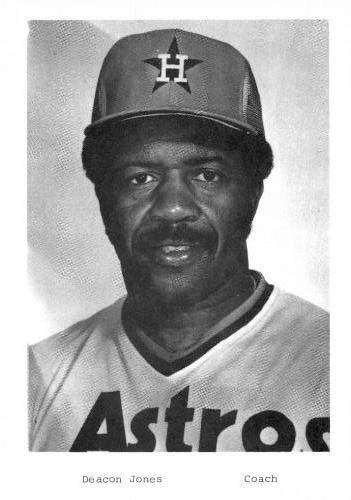 1980 Houston Astros Photocards #NNO Deacon Jones Front