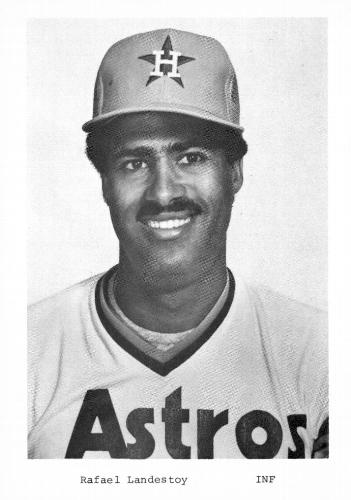 1980 Houston Astros Photocards #NNO Rafael Landestoy Front