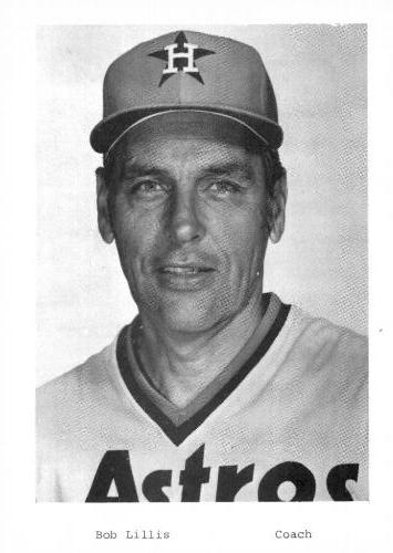 1980 Houston Astros Photocards #NNO Bob Lillis Front