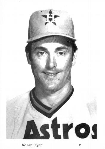 1980 Houston Astros Photocards #NNO Nolan Ryan Front