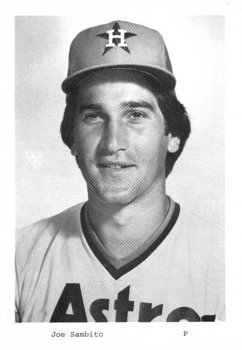 1980 Houston Astros Photocards #NNO Joe Sambito Front