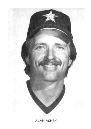 1987 Koppa 1983-85 Houston Astros Commemorative Photocards #NNO Alan Ashby Front