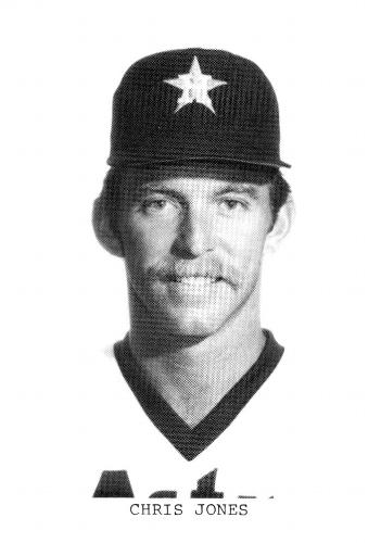 1987 Koppa 1983-85 Houston Astros Commemorative Photocards #NNO Chris Jones Front