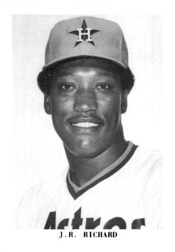 1987 Koppa 1983-85 Houston Astros Commemorative Photocards #NNO J.R. Richard Front