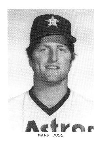 1987 Koppa 1983-85 Houston Astros Commemorative Photocards #NNO Mark Ross Front
