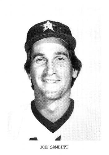 1987 Koppa 1983-85 Houston Astros Commemorative Photocards #NNO Joe Sambito Front