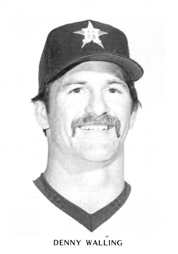 1987 Koppa 1983-85 Houston Astros Commemorative Photocards #NNO Denny Walling Front