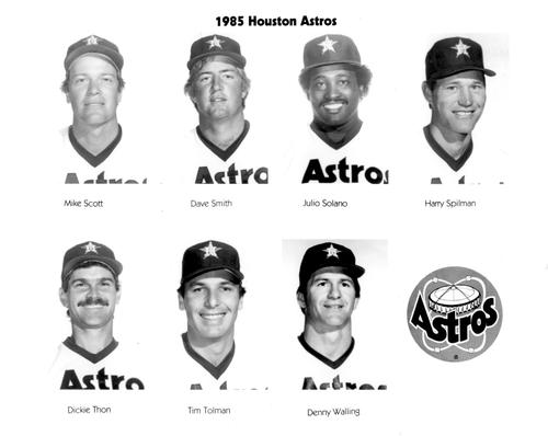 1985 Houston Astros Photos #NNO Mike Scott Front