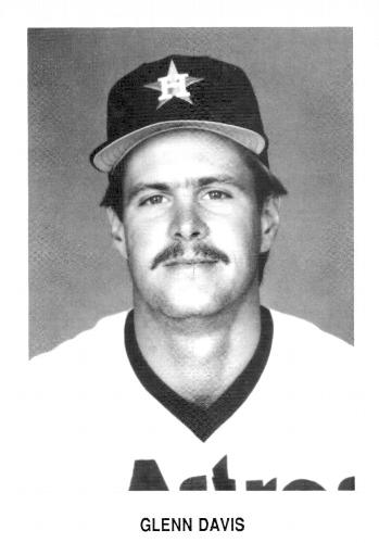 1987 Koppa 1986 Houston Astros Commemorative Photocards #NNO Glenn Davis Front