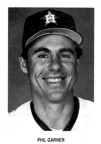 1987 Koppa 1986 Houston Astros Commemorative Photocards #NNO Phil Garner Front