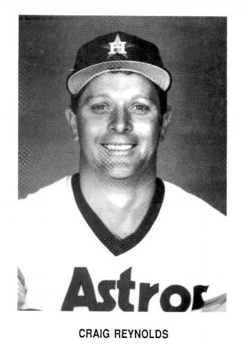 1987 Koppa 1986 Houston Astros Commemorative Photocards #NNO Craig Reynolds Front