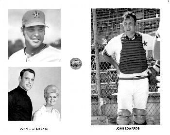 1974 Houston Astros Photos #NNO John Edwards Front
