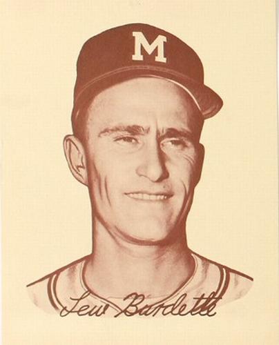 1954 Preferred Products Milwaukee Braves #NNO Lew Burdette Front