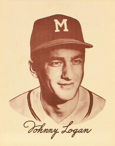 1954 Preferred Products Milwaukee Braves #NNO Johnny Logan Front