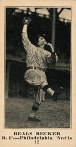 1916 Sporting News (M101-5) #12 Beals Becker Front