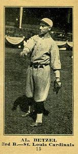1916 Sporting News (M101-5) #15 Al Betzel Front