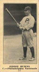 1916 Sporting News (M101-5) #17 Eddie Burns Front