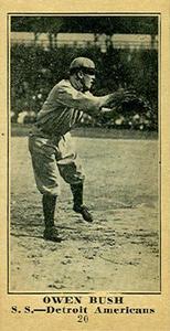 1916 Sporting News (M101-5) #20 Owen Bush Front