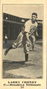 1916 Sporting News (M101-5) #30 Larry Cheney Front