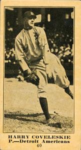 1916 Sporting News (M101-5) #40 Harry Coveleski Front