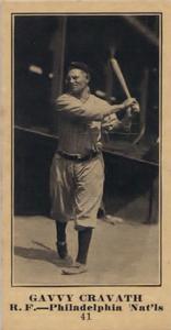 1916 Sporting News (M101-5) #41 Gavvy Cravath Front