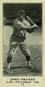 1916 Sporting News (M101-5) #71 John Graney Front