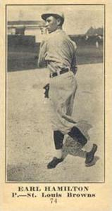 1916 Sporting News (M101-5) #74 Earl Hamilton Front