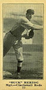 1916 Sporting News (M101-5) #80 Buck Herzog Front