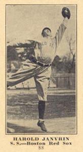 1916 Sporting News (M101-5) #88 Harold Janvrin Front