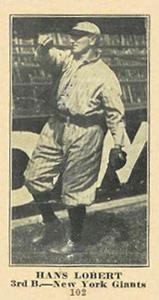 1916 Sporting News (M101-5) #102 Hans Lobert Front