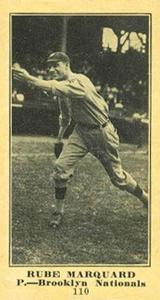 1916 Sporting News (M101-5) #110 Rube Marquard Front
