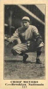 1916 Sporting News (M101-5) #117 Chief Meyers Front