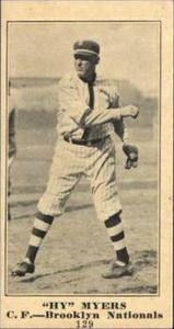 1916 Sporting News (M101-5) #129 Hy Myers Front