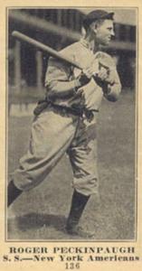 1916 Sporting News (M101-5) #136 Roger Peckinpaugh Front