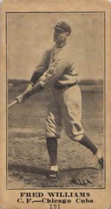 1916 Sporting News (M101-5) #191 Fred Williams Front