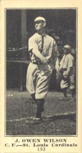 1916 Sporting News (M101-5) #193 J. Owen Wilson Front