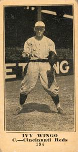 1916 Sporting News (M101-5) #194 Ivey Wingo Front