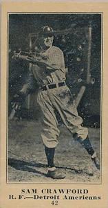 1916 Sporting News (M101-5) #42 Sam Crawford Front