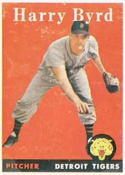 1958 Topps #154 Harry Byrd Front