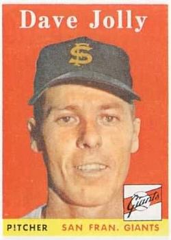 1958 Topps #183 Dave Jolly Front