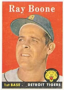 1958 Topps #185 Ray Boone Front